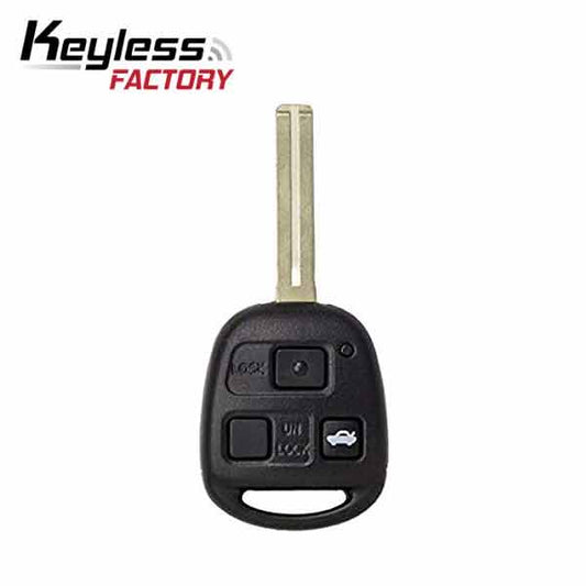 1998-2005 Lexus / 3-Button Remote Head Key / HYQ1512V / 4C Chip / Short Blade (AFTERMARKET)