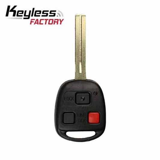 1998-2005 Lexus / 3-Button Remote Head Key / HYQ1512V / 4C Chip / Long Blade (AFTERMARKET)